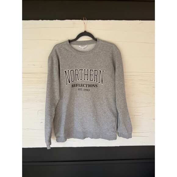 Northern Reflections | S |1985 Logo Crewneck Sweater – Grey - Picture 2 of 7